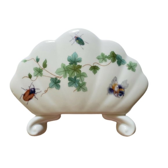 Vintage Original Bohemia Hand Painted Floral Napkin Holder - Picture 3 of 12